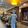 Áo dài màu sắc hoa văn