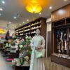 Áo dài nu thêu cúc nhỏ